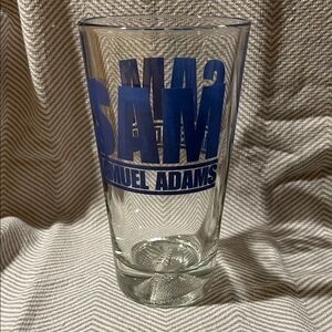 Samuel Adams Pint Glass with Blue Logo